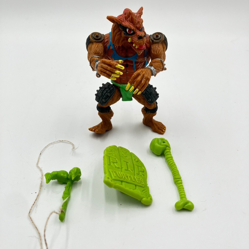 Vtg 1993 TMNT Rahzar Wolfman Action Figure Complete Playmates Monsters Crossover